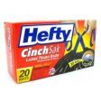 HEFTY CINCH LARGE TRASH BAGS EXTRA STRONG - 30 GALLONS For Cheap