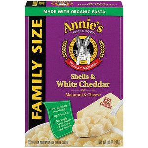 ANNIE S SHELLS & WHITE CHEDDAR FAMILY SIZE Hot on Sale