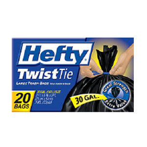 HEFTY LARGE TRASH TWIST TIE BAGS - 30 GALLONS Fashion