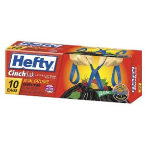 HEFTY CINCH LARGE TRASH BAGS EXTRA STRONG -30 GALLONS Discount