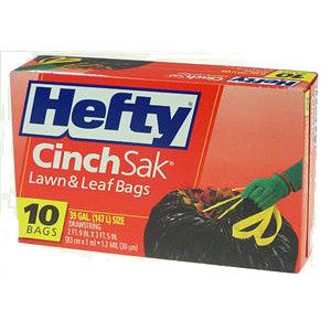 HEFTY CINCH LAWN & LEAF BAGS - 39 GALLONS Online Hot Sale