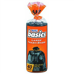 HEFTY BASICS LARGE TRASH BAGS - 30 GALLONS For Sale