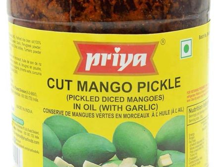 Cut Mango Pickle in Oil w  Garlic For Cheap