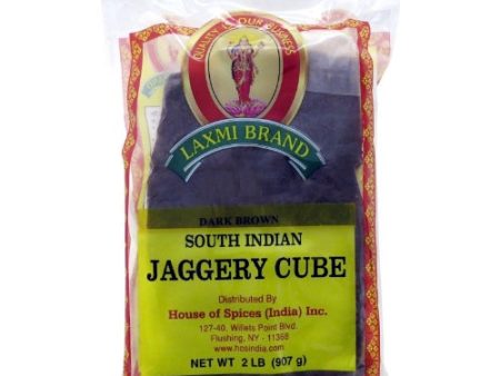 Laxmi Dark Brown South Indian Jaggery Cubes 2lb Discount