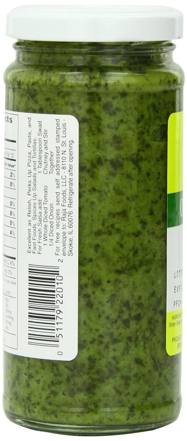 Swad Coriander Chutney, 7.5 Ounce Supply