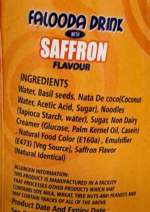 Falooda Drink Saffron Flavour Online Sale